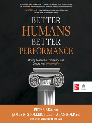 cover image of BETTER HUMANS, BETTER PERFORMANCE